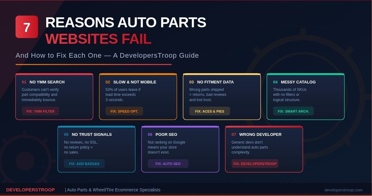 auto parts ecommerce website
