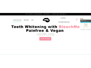 bleachme Teeth Whitening Company Website