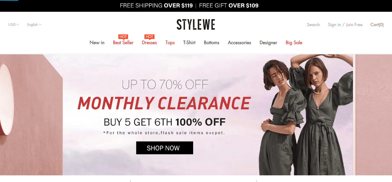 fashion shopping ecommerce company