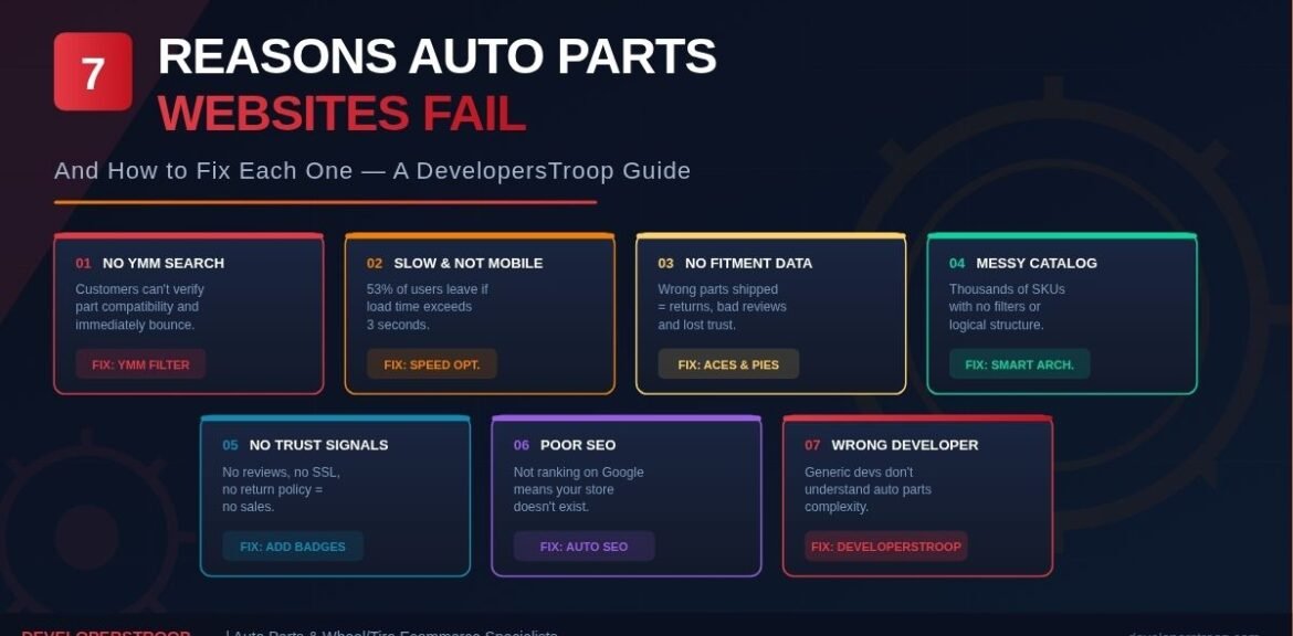 auto parts ecommerce website